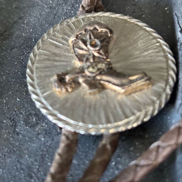 Vintage Cowboy Boot Bolo Tie - Picture 3 of 4